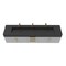 Castello Usa Nile 84-inch Gray Vanity Set with Black Top and Gold Handles CB-MC-84G-GLD-2053-BL - alternate 6